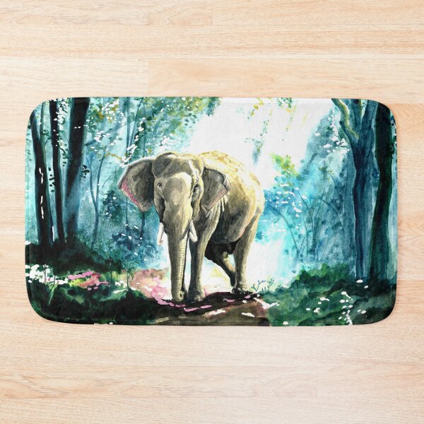 Item preview, Elephant in the forest with sunlight on his back designed and sold by CharisCreations.