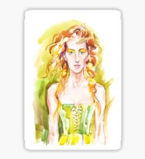 A summer girl Sticker