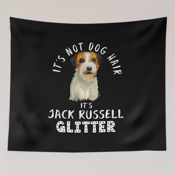 Item preview, It's not dog hair it's JACK RUSSELL TERRIER glitter funny dog quote designed and sold by theshirtinator.