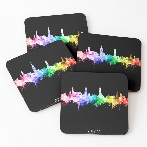 Item preview, Bruges Belgium Skyline designed and sold by ArtPrints.