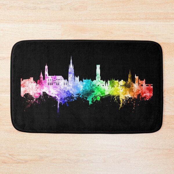 Item preview, Bruges Belgium Skyline designed and sold by ArtPrints.