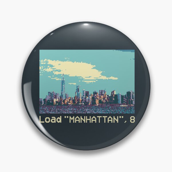 Artikelvorschau, Load "Manhattan", 8 - Retro C64 Pixelart entworfen und verkauft von 40667ers.