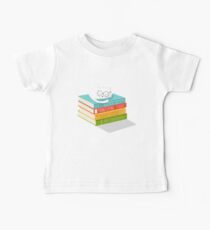Die Katze liebt Bücher Baby T-Shirt