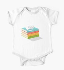 The Cat Loves Books Short Sleeve Baby One-Piece