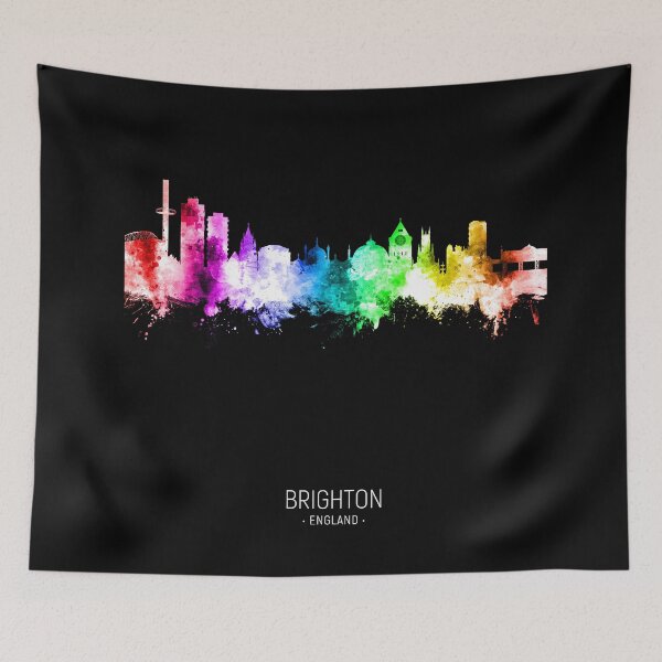Artikelvorschau, Brighton England Skyline entworfen und verkauft von ArtPrints.