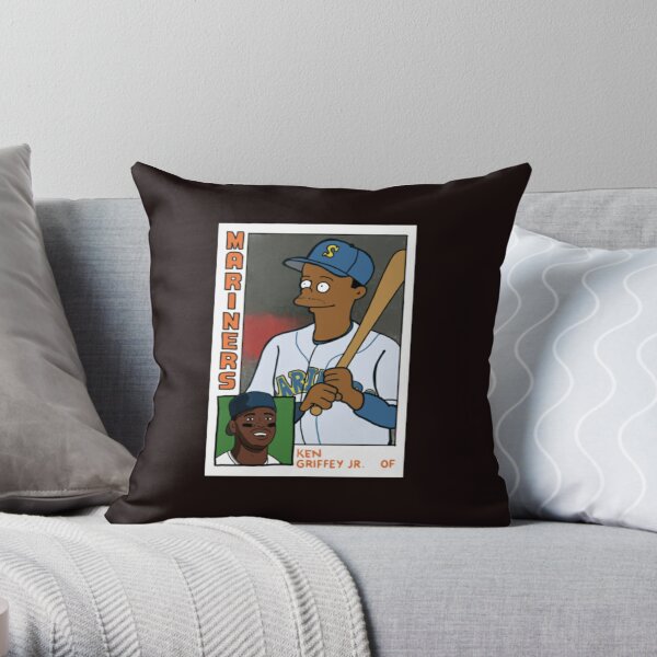 cousscards Homer at The Bat - Ken Griffey Jr. Simpsons Parody Baseball Card Tee T-Shirt