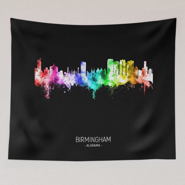 Aperçu de l'œuvre Birmingham Alabama Skyline créée et vendue par ArtPrints.