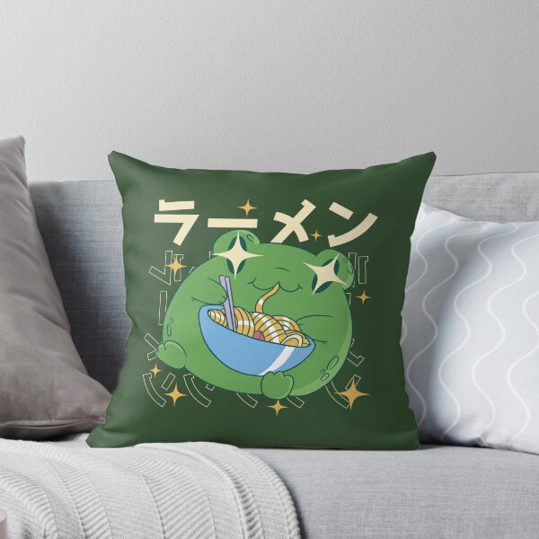 Item preview, Japanese frog eats ramen noodles designed and sold by DerSenat.