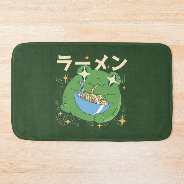 Item preview, Japanese frog eats ramen noodles designed and sold by DerSenat.