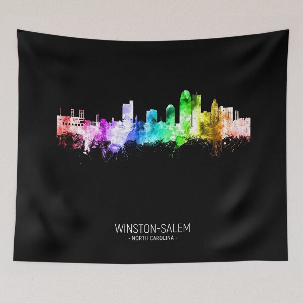 Artikelvorschau, Winston-Salem North Carolina Skyline entworfen und verkauft von ArtPrints.