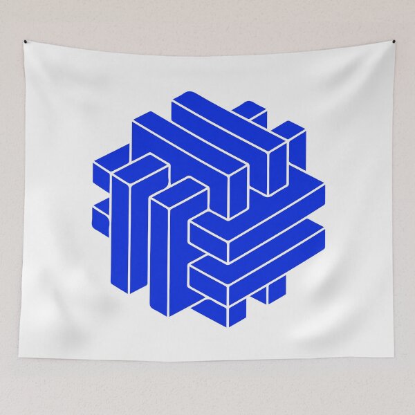 Item preview, Eempohsibol Shape 1: Only Dark Blue designed and sold by Randomazer.