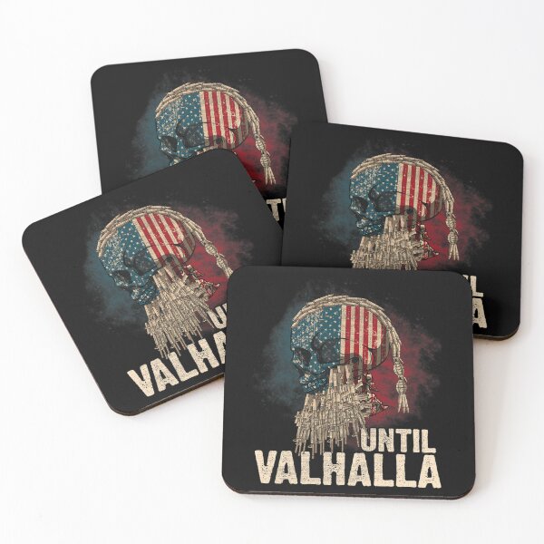 Item preview, Until Valhalla Viking US Flag Vintage Shirt-Til Valhalla T-Shirt designed and sold by WiliamAlstair.