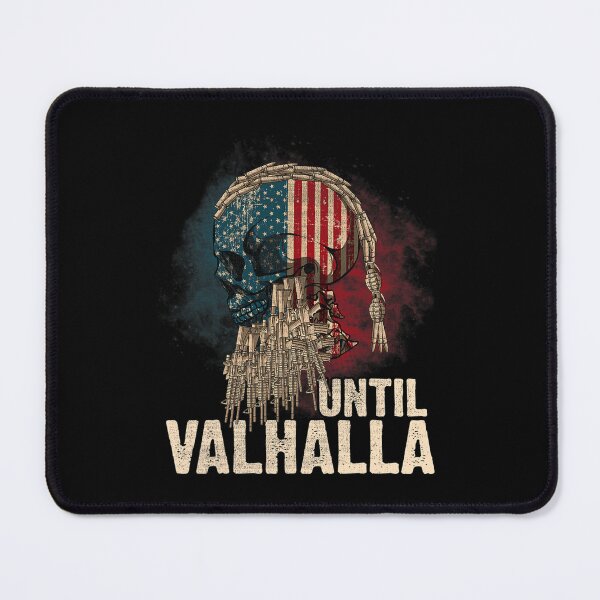 Item preview, Until Valhalla Viking US Flag Vintage Shirt-Til Valhalla T-Shirt designed and sold by WiliamAlstair.