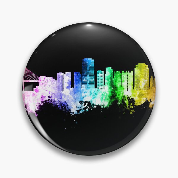 Artikelvorschau, Long Beach California Skyline entworfen und verkauft von ArtPrints.