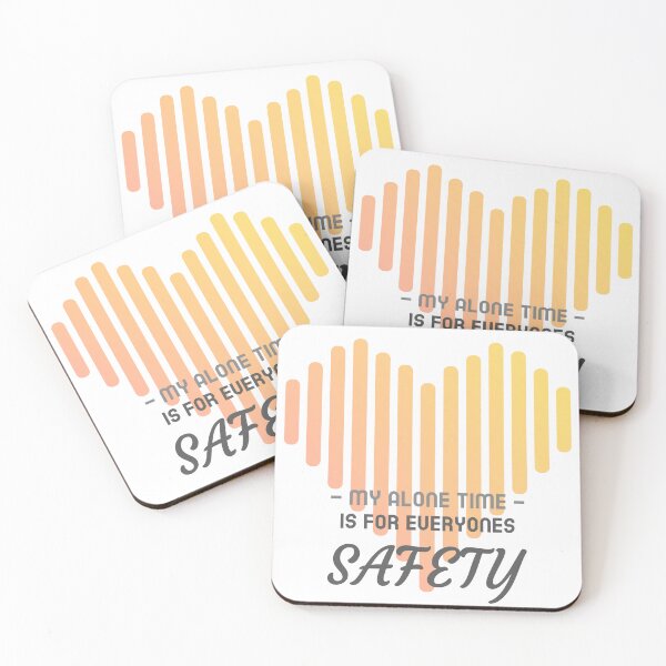 Item preview, My alone time is for everyone safety, heart, sunset,  designed and sold by BeebopGraphics.
