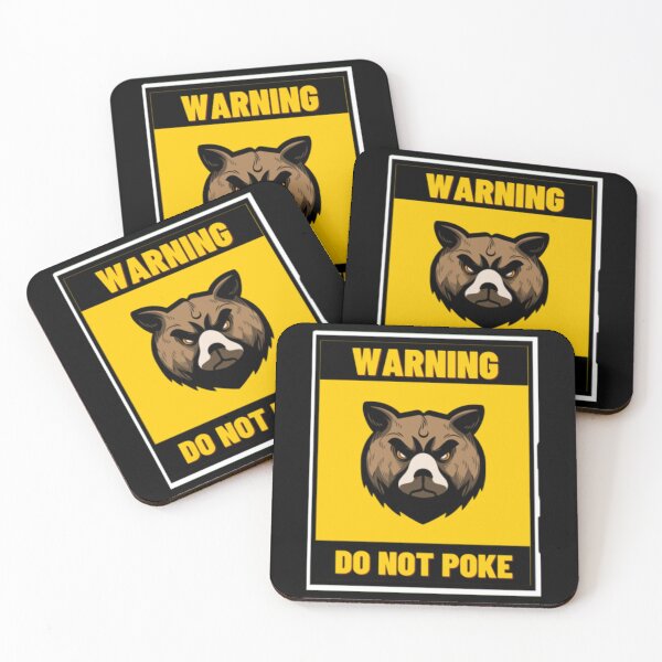 Item preview, Don_t poke the bear warning sign     designed and sold by GeneralRepublic.