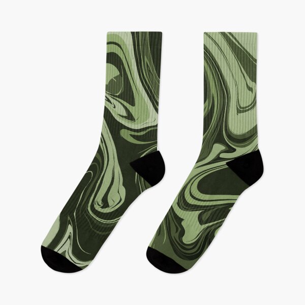 Item preview, Dark Sage Green, Mint Green, Olive Green and Emerald Green Modern Abstract Vegan Boho Contemporary Art Pattern designed and sold by Denis Epanov.