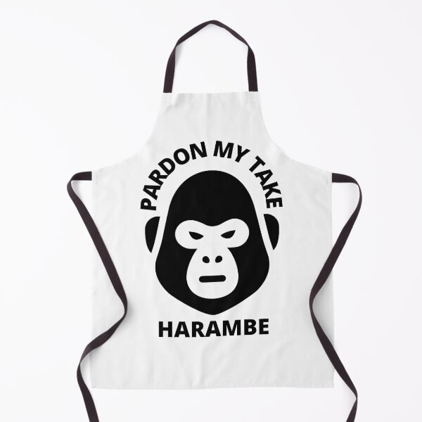 Item preview, Pardon My Take Harambe Gorilla RIP Black and White Simple Design designed and sold by Nepaz-Designs.