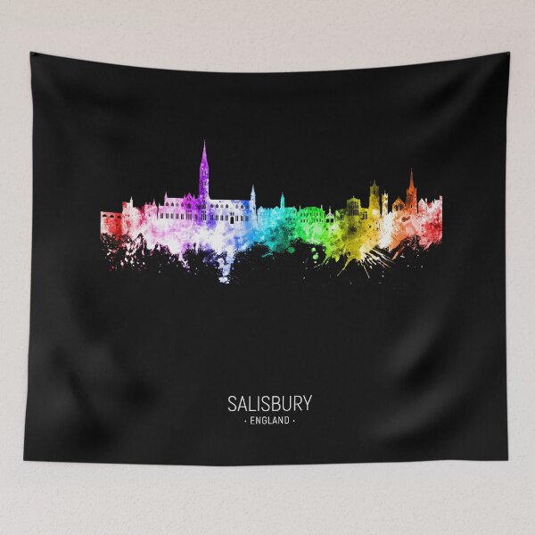 Item preview, Salisbury England Skyline designed and sold by ArtPrints.