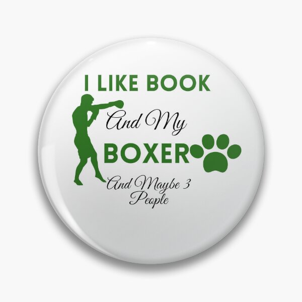 Item preview,  I Like Book And My Boxer And Maybe 3 People,funny,dog designed and sold by SENMARO100.