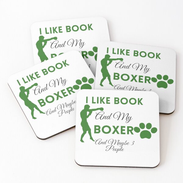 Item preview,  I Like Book And My Boxer And Maybe 3 People,funny,dog designed and sold by SENMARO100.