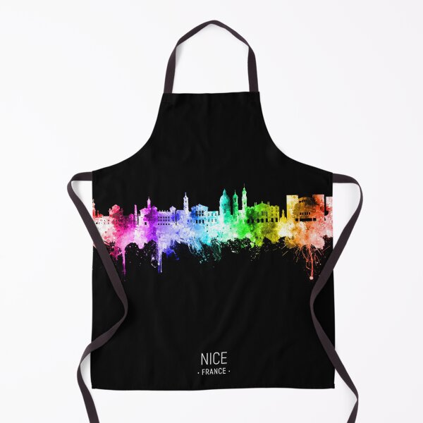 Aperçu de l'œuvre Nice France Skyline créée et vendue par ArtPrints.