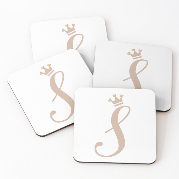 Artikelvorschau, LETTER "S" TAN (2) | QUEEN/PRINCESS | ALPHABET/CROWN/ROYALTY entworfen und verkauft von The413Designs.