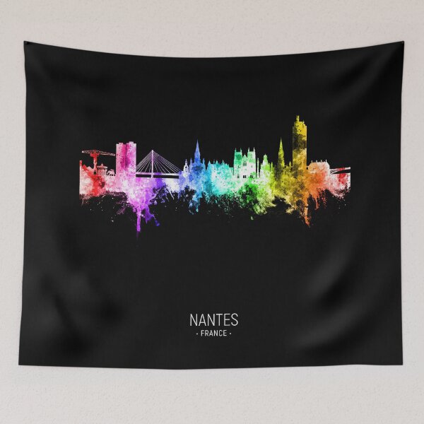 Item preview, Nantes France Skyline designed and sold by ArtPrints.