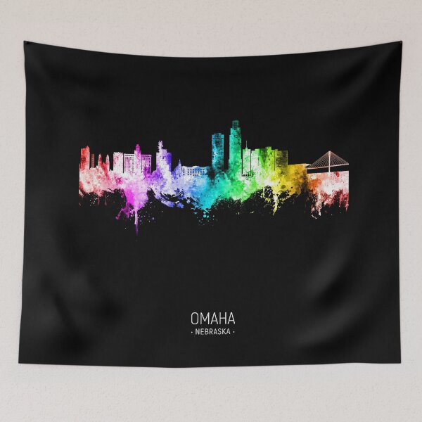 Item preview, Omaha Nebraska Skyline designed and sold by ArtPrints.