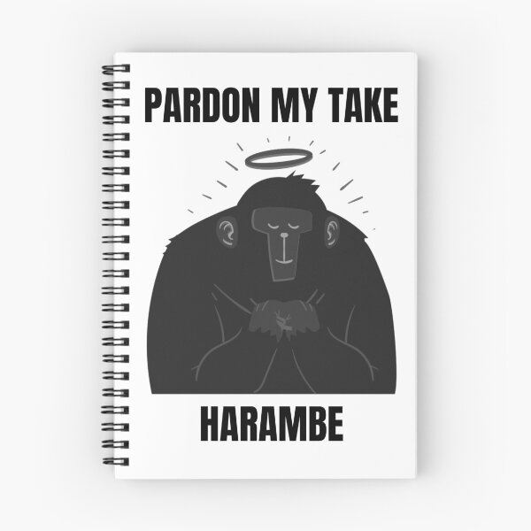 Item preview, Pardon My Take Harambe Gorilla RIP Black and White Simple Design designed and sold by Nepaz-Designs.