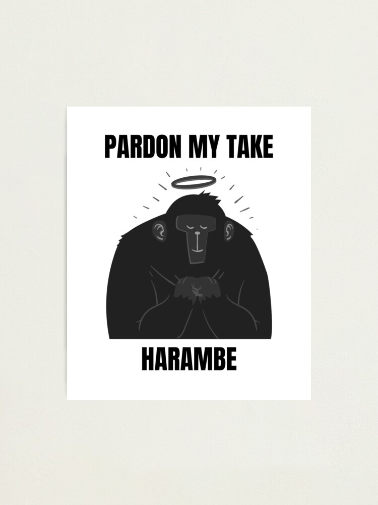 pardon my take harambe shirt
