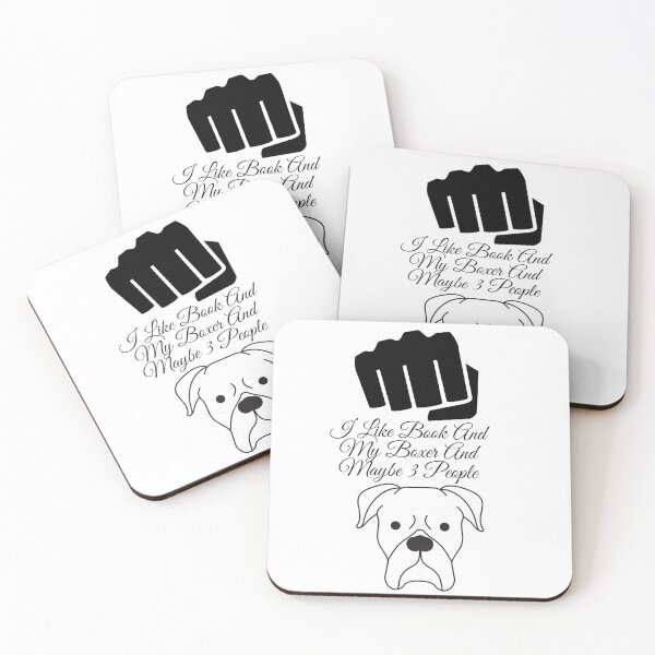 Item preview,  I Like Book And My Boxer And Maybe 3 People,funny,dog designed and sold by SENMARO100.