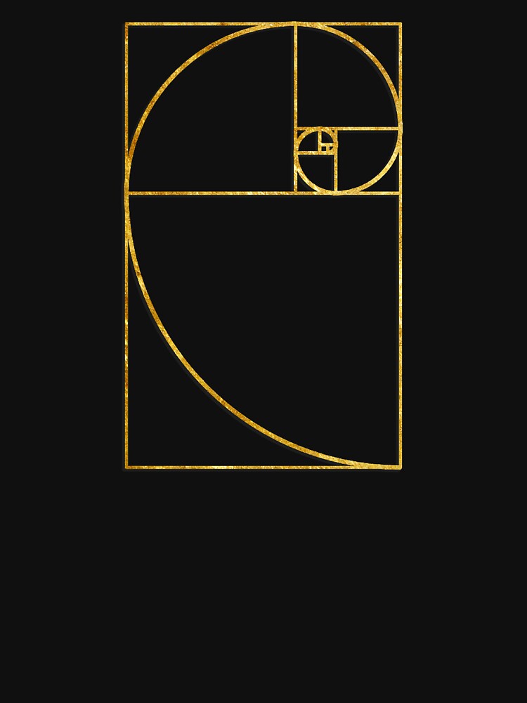 Golden Ratio Sacred Fibonacci Spiral by TheShirtYurt