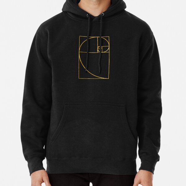 Golden Ratio Sacred Fibonacci Spiral Pullover Hoodie