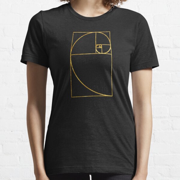 Golden Ratio Sacred Fibonacci Spiral Essential T-Shirt