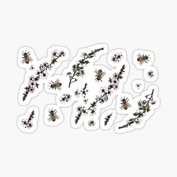 Manuka and Bees Sticker