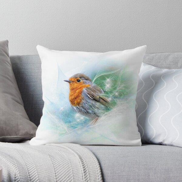 Robin - I Sing My Own Song Throw Pillow