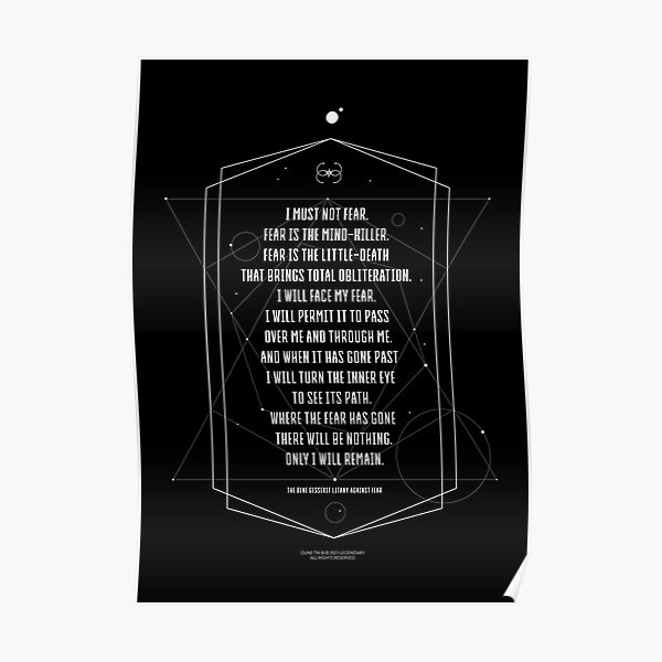 Bene Gesserit Litanies Poster