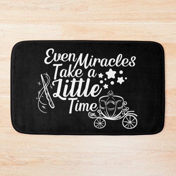 Item preview, even miracles take a little time - inspirational quotes designed and sold by Hoetoons.