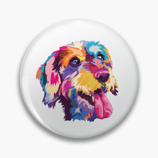 Item preview, Colorful Pudel Pointer Dog Portrait Art designed and sold by MrEddie10.