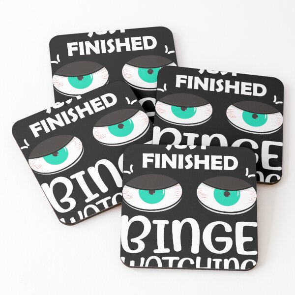 Item preview, Binge Watching Tv Shows Tired Sleepless Eyes Design Just Finished Binge Watching designed and sold by krysoth.