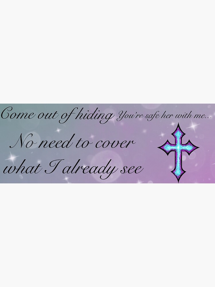 come-out-of-hiding-stickers-sticker-by-amazinggracies-redbubble