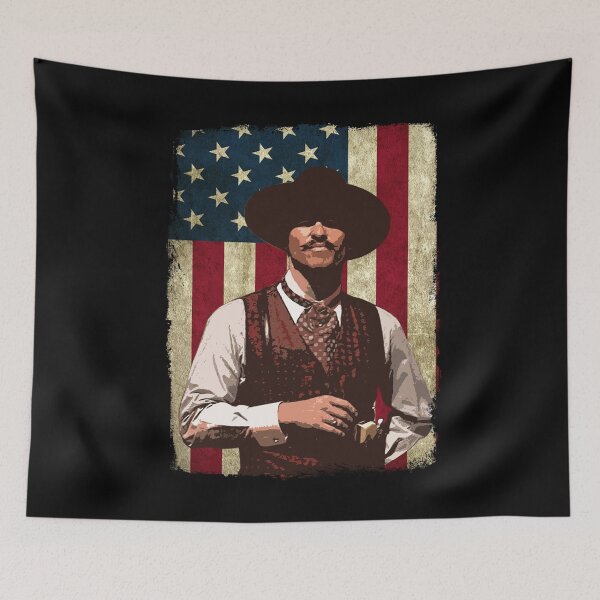 Item preview, Doc Holliday Bandera americana designed and sold by SvenDoorhof.