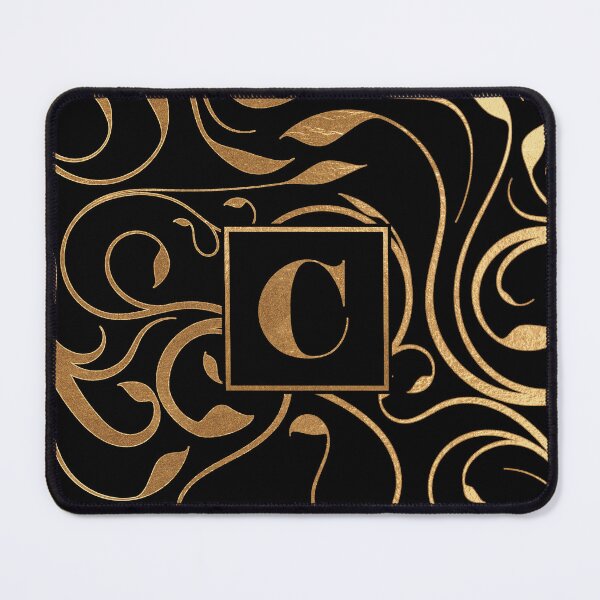 Item preview, Golden floral letter C designed and sold by andiB.