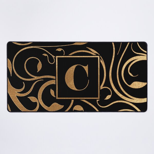 Item preview, Golden floral letter C designed and sold by andiB.