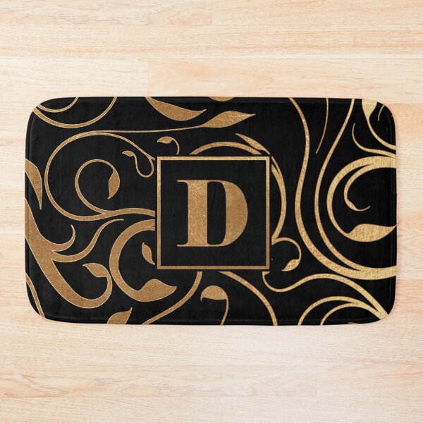 Item preview, Golden floral letter D designed and sold by andiB.