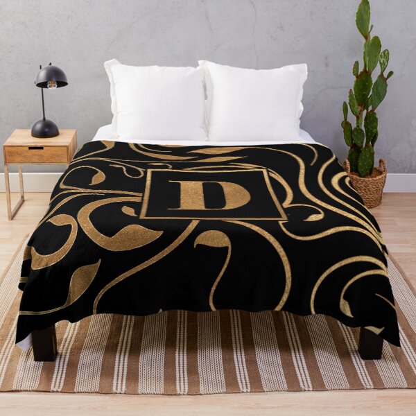 Item preview, Golden floral letter D designed and sold by andiB.
