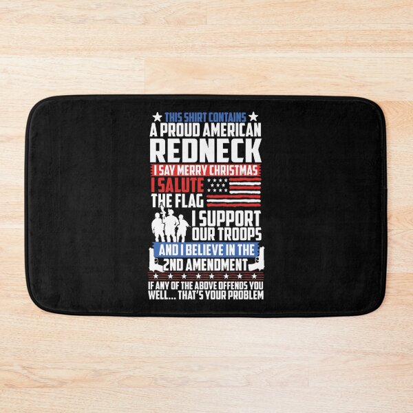 Item preview, A Proud American Redneck Support Guns Troops Flag designed and sold by NunoSanchez.