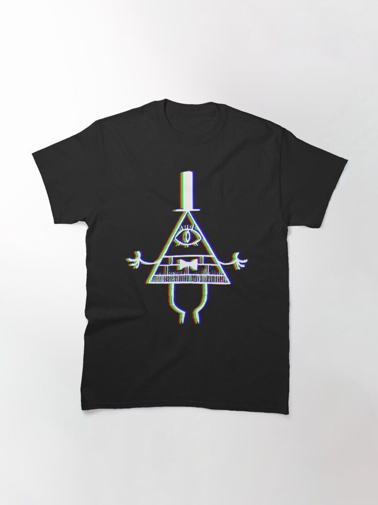 Thumbnail 3 of 7, Classic T-Shirt, Bill Cipher - Anaglyph designed and sold by LostHerMarbles.
