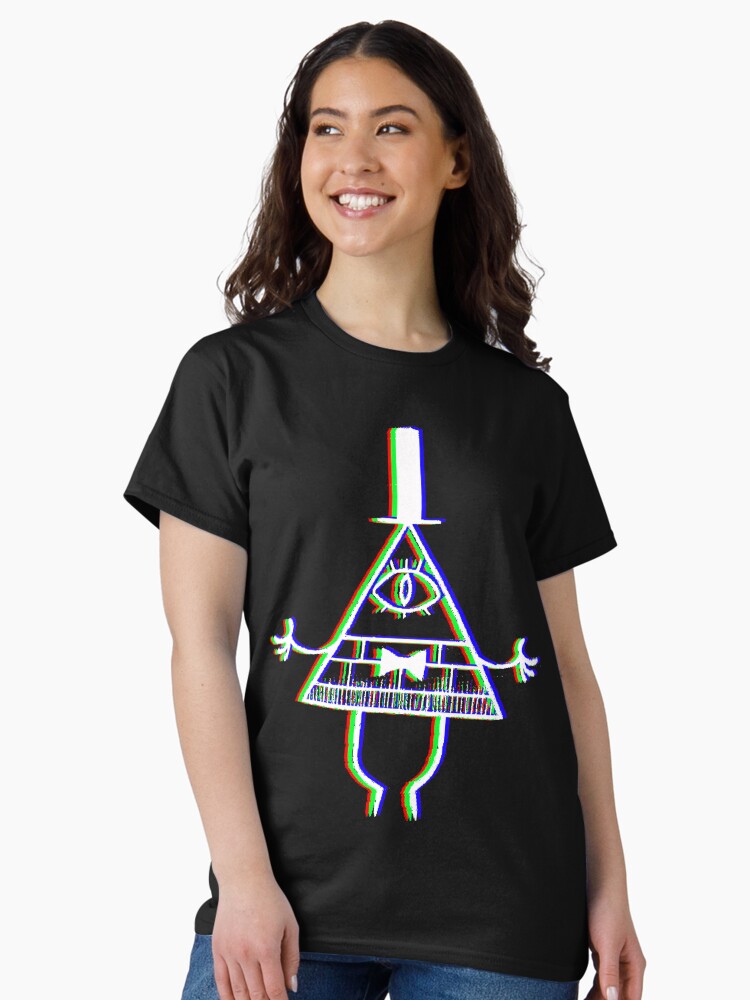 Thumbnail 1 of 7, Classic T-Shirt, Bill Cipher - Anaglyph designed and sold by LostHerMarbles.
